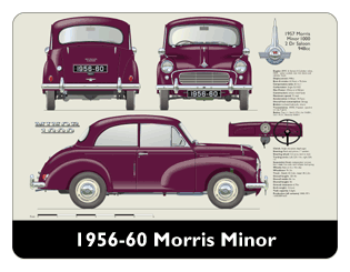 Morris Minor 2 door 1956-60 Mouse Mat